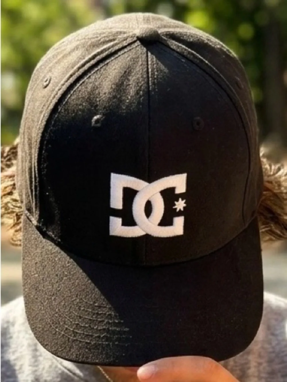 DC Shoes Co Black Adjustable Baseball Hat Cap Mens Skater Snapback Embroidered